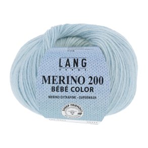 Lang Yarns - Merino 200 Bb Color Fv. 421 Azur