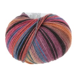 Lang Yarns - Merino 200 B�b� Color Fv. 450 Bl�/Gul/Pink