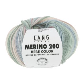 Lang Yarns - Merino 200 B�b� Color Fv. 451 Pastel