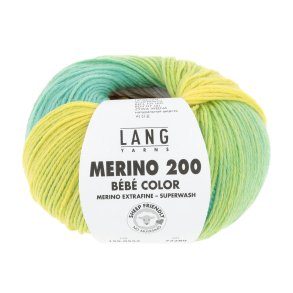 Lang Yarns - Merino 200 B�b� Color Fv. 552 Rust/Mint