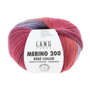 Lang Yarns - Merino 200 B�b� Color Fv. 553 Regnbue