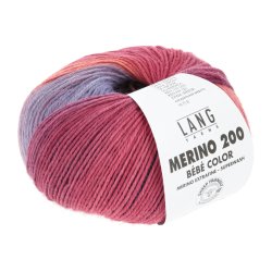 Lang Yarns - Merino 200 B�b� Color Fv. 553 Regnbue