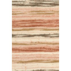 Lang Yarns - Merino 200 B�b� Color Fv. 601 R�hvid/Pink/Terracotta