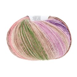 Lang Yarns - Merino 200 B�b� Color Fv. 602 Violet/Flamingo/Gr�s