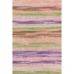 Lang Yarns - Merino 200 B�b� Color Fv. 602 Violet/Flamingo/Gr�s