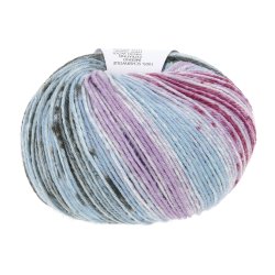Lang Yarns - Merino 200 B�b� Color Fv. 606 Bl�/Violet/Blomme