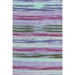 Lang Yarns - Merino 200 B�b� Color Fv. 606 Bl�/Violet/Blomme