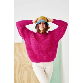 Bella By Permin - Patent sweater med indtagninger  - Enkeltopskrift / Nr. 893243