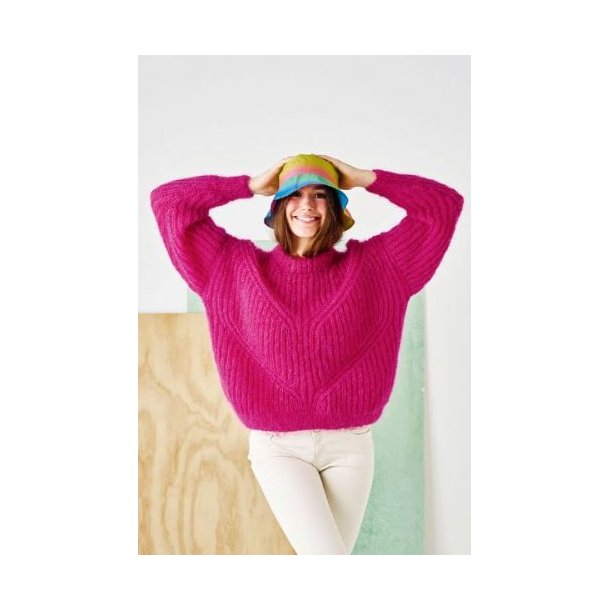 Bella By Permin - Patent sweater med indtagninger  - Enkeltopskrift / Nr. 893243