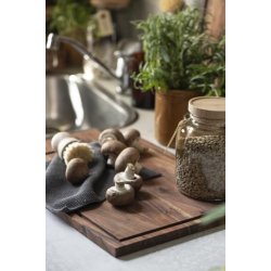 Sk�rebr�t m/rille i kanten olieret akacietr� - Ib Laursen