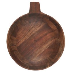 Fad m/lille hank i olieret akacietr 24 cm - Ib Laursen