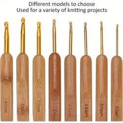 H�klen�les�t 8 stk 2,50-6,00 mm I Bambus