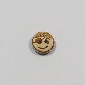 Trknap 15mm Med Pirat Motiv