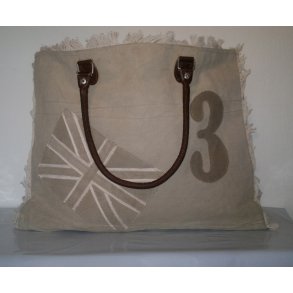 Canvas Shopping Bag m/ lder