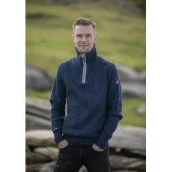 Viking Villmark Ullgenser m/lynl�s - Marine/Gr� Voksen..