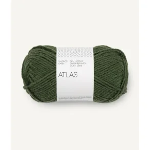 Sandnes - Atlas Fv. 8571 Darn Forrest Green. 