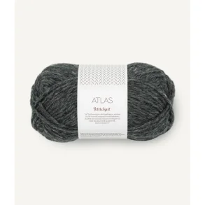 Sandnes - Petiteknit Atlas Fv. 1070 Charcoal Melange.