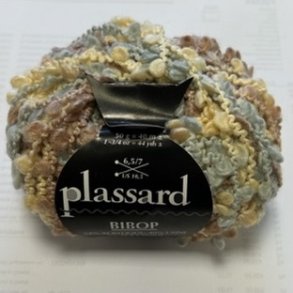 Plassard Bibop Effektgarn - Fv. 43 Bl/Gul/Rosa Multi