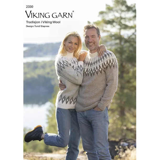 Traditionsstrik i Viking Wool - Opskriftshfte 2330