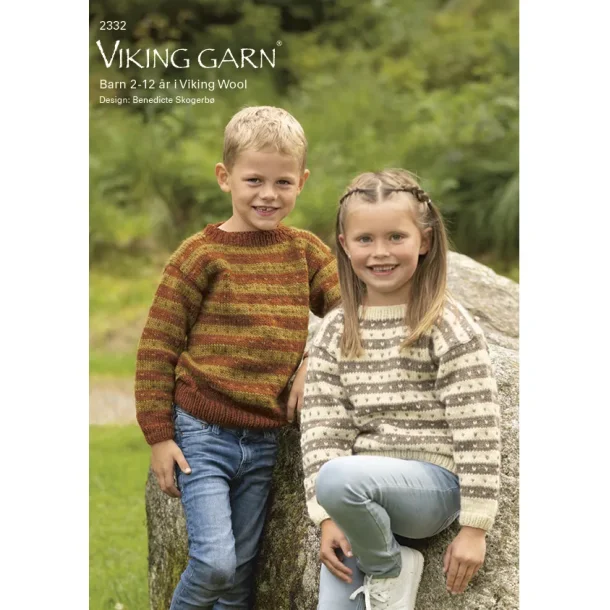 Barn 2-12 r i Viking Wool - Vikinggarn Opskriftshfte 2332