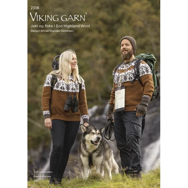 Viking Design - Opskriftshfte 2336 Jagt Og Fiske I Eco Highland Wool