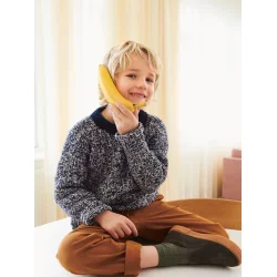Enkeltopskrift / 2401 Mykt Til Barn / Nr. 04 - Finnick Sweater Junior