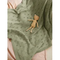 Enkeltopskrift / 2406 Babytepper / Nr. 5 - Klver Teppe