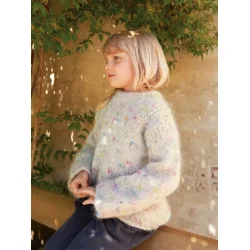 Enkeltopskrift / 2408 Mykt Til Barn / Nr. 02 a&b Kinsley Sweater Junior