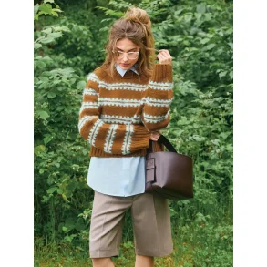 Enkeltopskrift / 2507 DIY / Nr. 08 Ridge Sweater