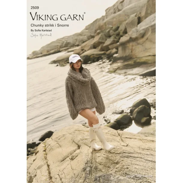 Viking Design - Opskriftshfte 2509 Chunky strikk i Snorre