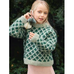 Enkeltopskrift / 2511 Christmas tree sweater  / Nr. 01 Junior