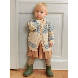 Enkeltopskrift / 2512 Norske ikoner baby / Nr. 01 A/B - Setesdal kofte baby