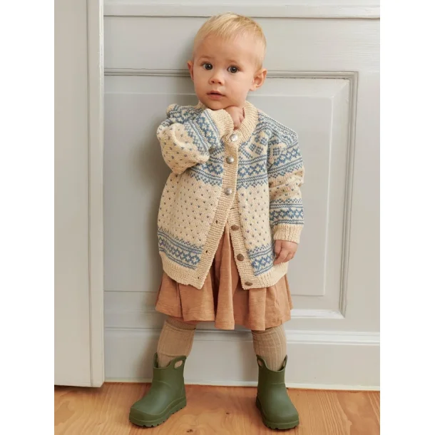 Enkeltopskrift / 2512 Norske ikoner baby / Nr. 01 A/B - Setesdal kofte baby