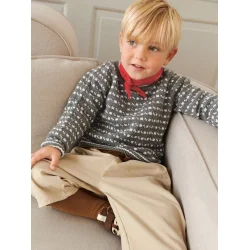 Enkeltopskrift / 2512 Norske ikoner baby / Nr. 03 A/B - Islender genser baby