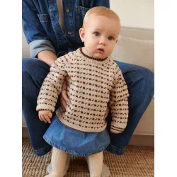 Enkeltopskrift / 2512 Norske ikoner baby / Nr. 03 A/B - Islender genser baby