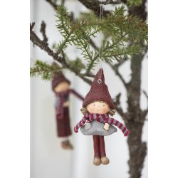 Nisse pige stribet trklde hngende - Ib Laursen