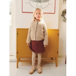 Enkeltopskrift / 2601 Mykt Til Barn / Nr. 03 Tia Zipper Jacket Junior A/B