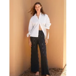 Enkeltopskrift / 2604 Sommerstrikk / Nr. 04 A+B Summer Pants