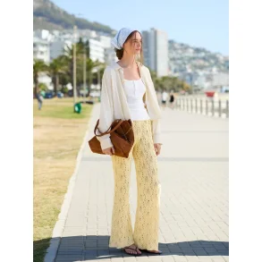 Enkeltopskrift / 2604 Sommerstrikk / Nr. 04 A+B Summer Pants