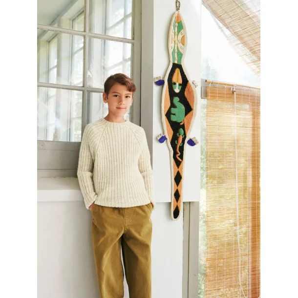 Enkeltopskrift / 2605 Mykt Til Barn / Nr. 05 A+B - Theo Sweater Junior