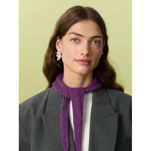 Enkeltopskrift / 2607 Cashmere / Nr. 01 - Miu Pointelle Scarf