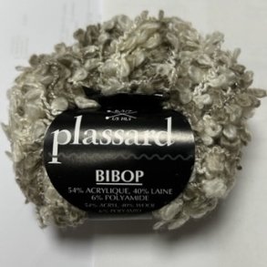 Plassard Bibop Effektgarn - Fv. 49 Natur/Gr/Beige Multi