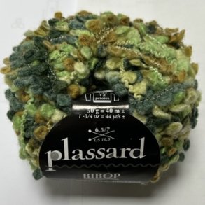 Plassard Bibop Effektgarn - Fv. 116 Grn/Brun Multi
