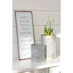 Metal Skilt " Don`t put the key..."(019)