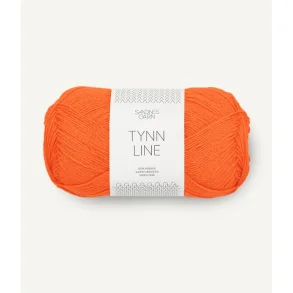 Sandnes - Tynn Line Farve 3009 Orange Tiger