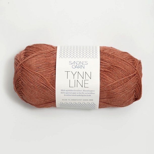 Sandnes - Tynn Line Farve 4234 Terracotta.