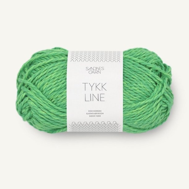 Sandnes - Tykk Line Farve 8236 Jelly Bean Green 