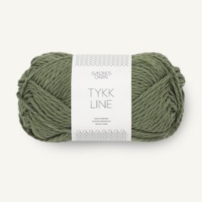Sandnes - Tykk Line Farve 9062 Oliven Grn