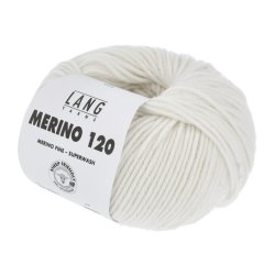 Lang Yarns - Merino 120 Fv. 01 Hvid