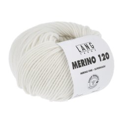 Lang Yarns - Merino 120 Fv. 01 Hvid